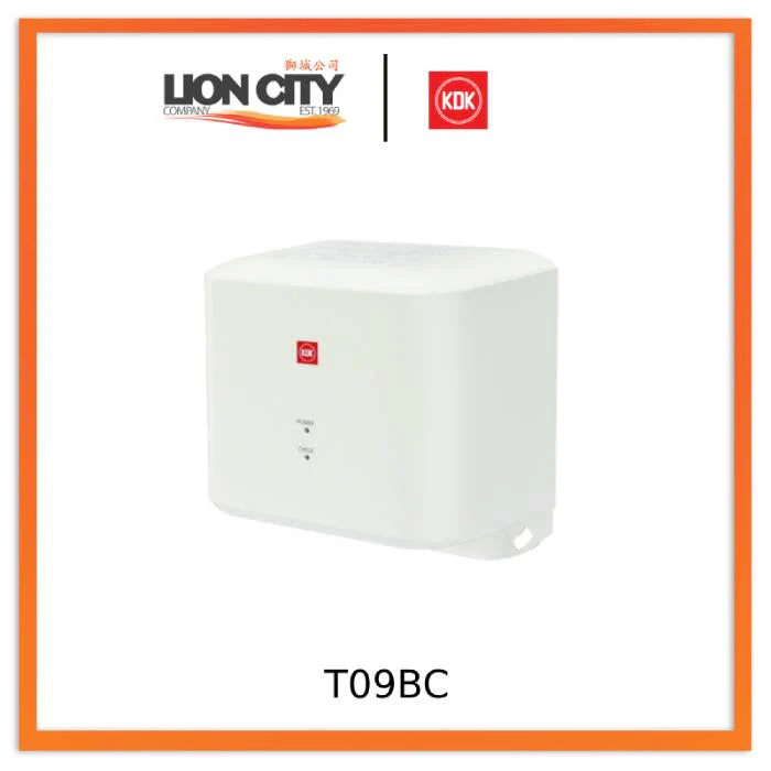 KDK T09BC Hand Dryer W/o Drain Pan