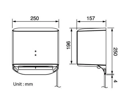 KDK T09BC Hand Dryer W/o Drain Pan - Image 4