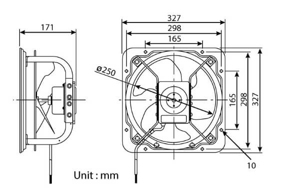 KDK 30GSC Industrial Ventilating Fan (High Pressure) 30cm - Image 3