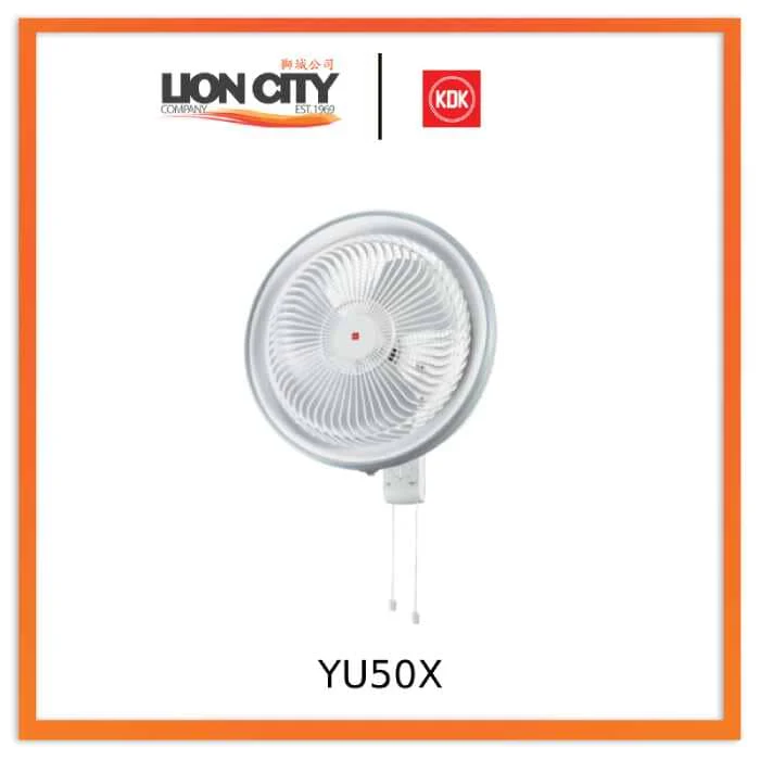 KDK YU50X White/Black Industrial Wall Fan 50cm (Pre-Order)