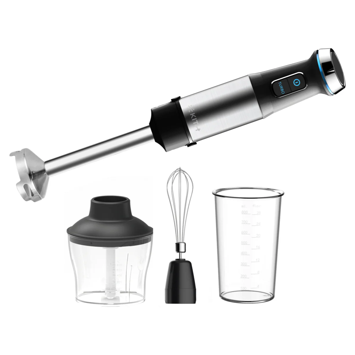 KITH Hand Blender Black Turbo 600W Variable Speed