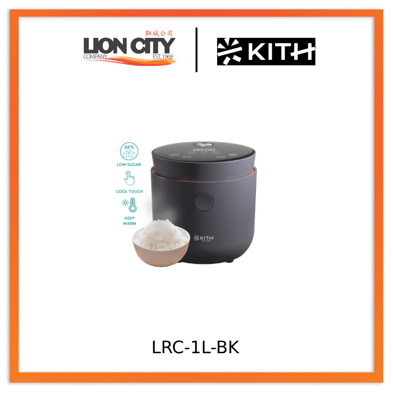 KITH Low-Sugar Rice Cooker LRC-1L-BK