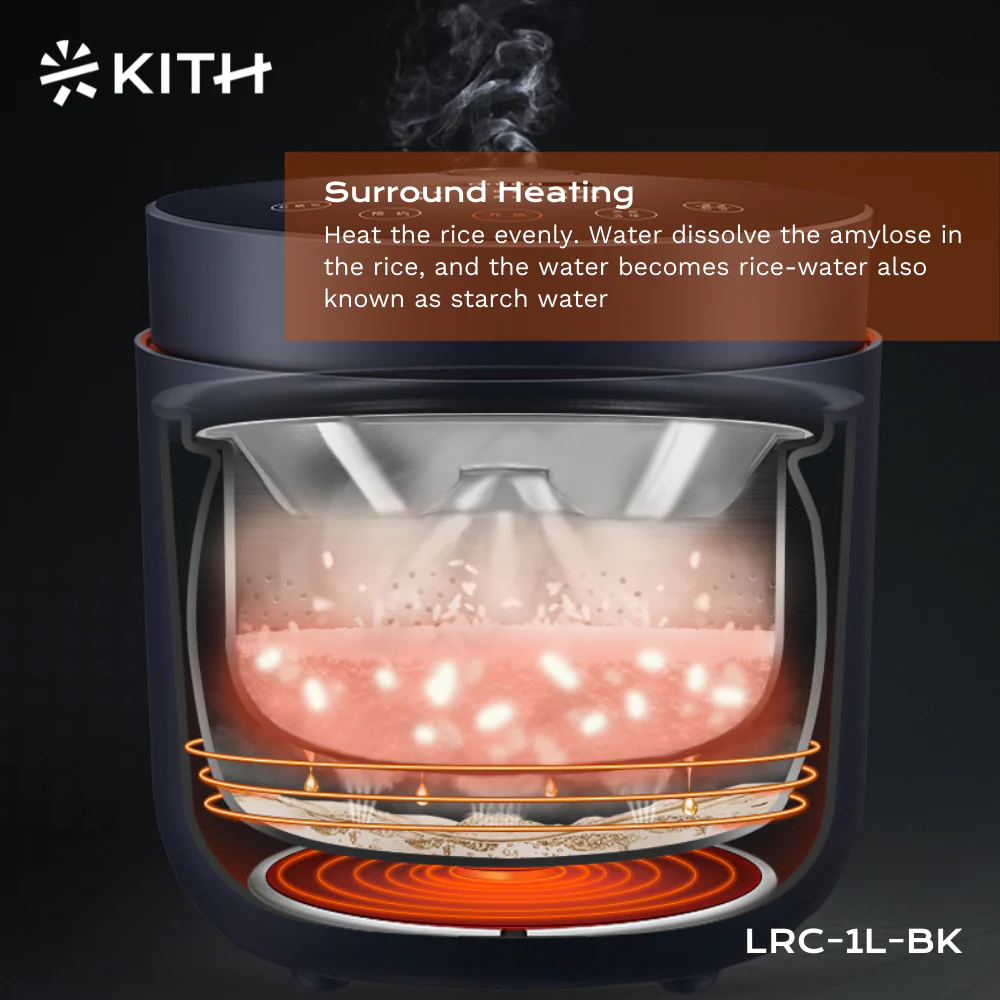 KITH Low-Sugar Rice Cooker LRC-1L-BK - Image 4