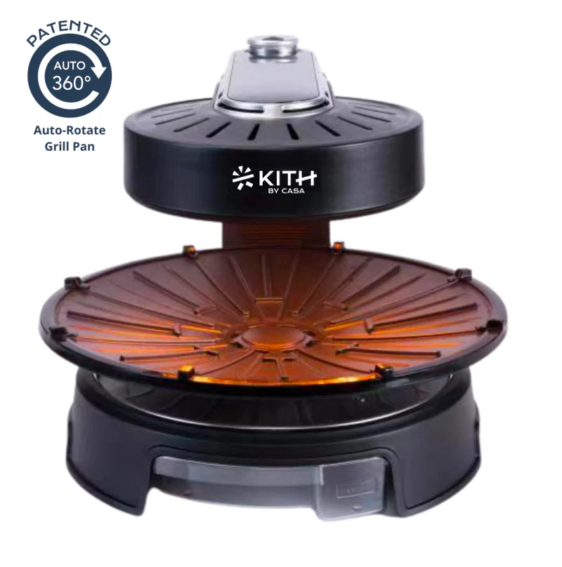 Kith SBG-TC-B1 Smokeless Bbq Grill (Touch Control) | Patented 360° Auto Rotate Grill Pan - Image 2