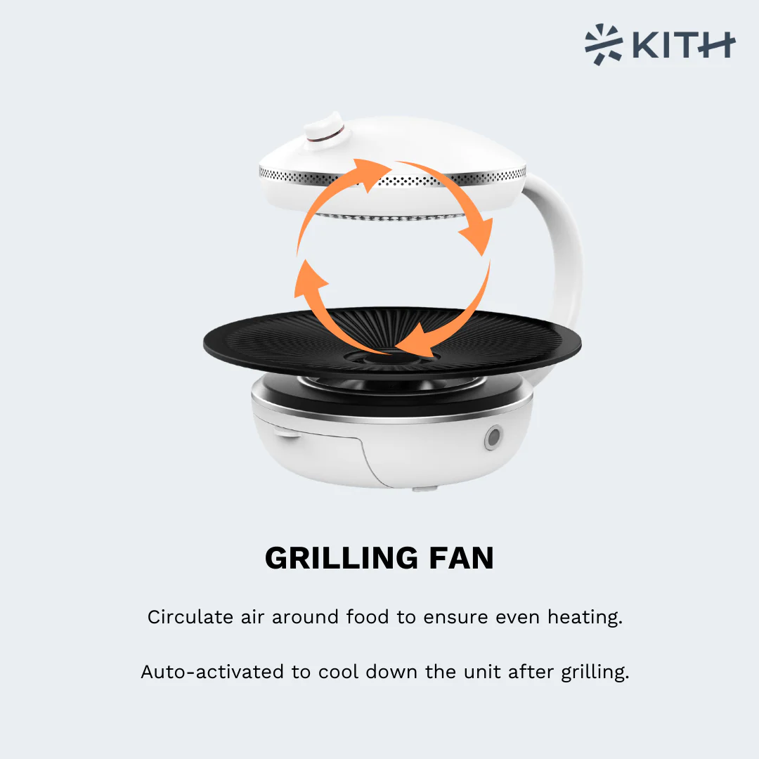 KITH Smokeless Mini BBQ Duo Grill + Smokeless Mini Grill - Image 6