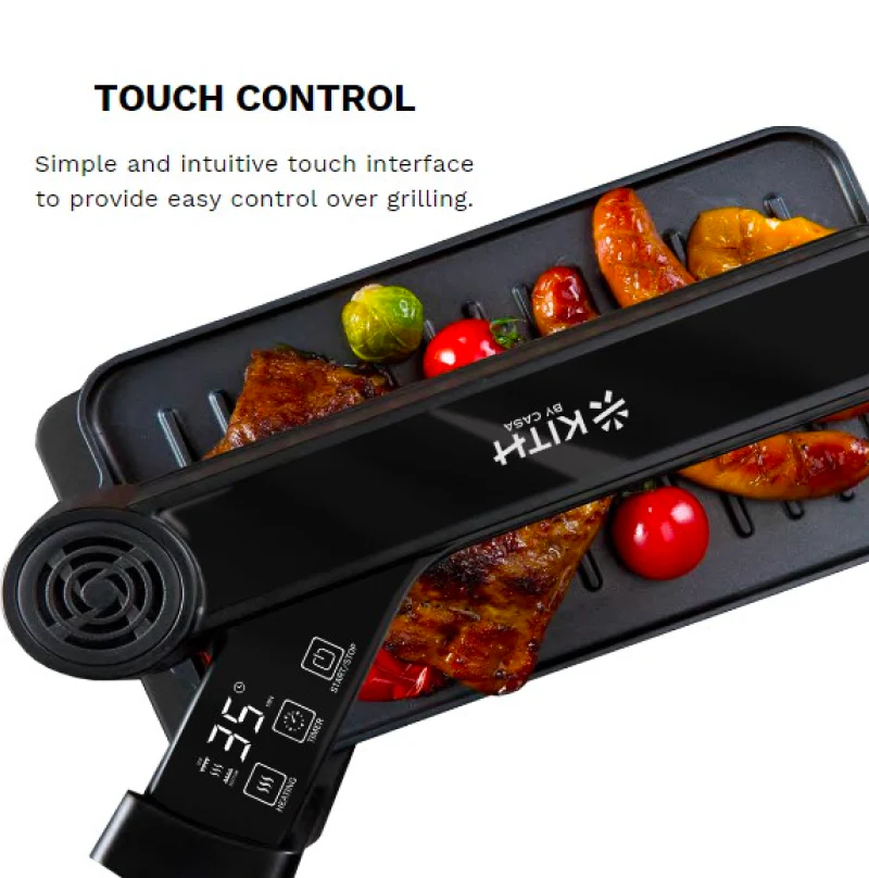 Kith Smokeless Mini BBQ Duo Grill (Touch Control) SBG-TR-B1 - Image 4