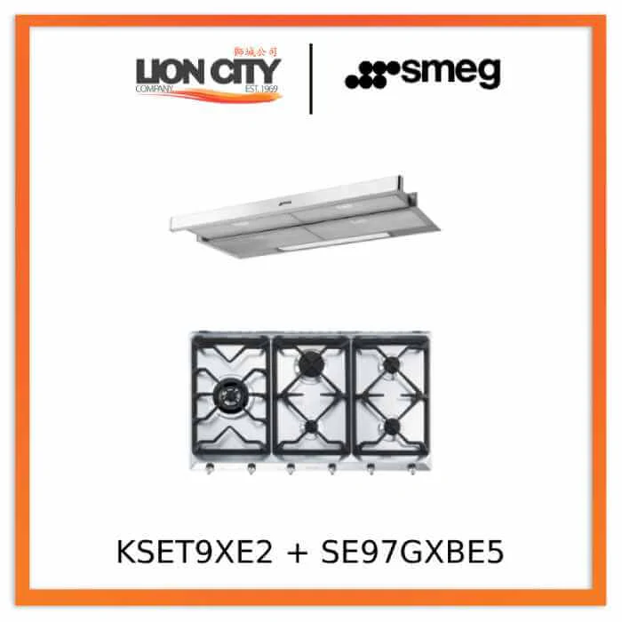 Smeg KSET9XE2 + SE97GXBE5 Hood & Hob Bundle