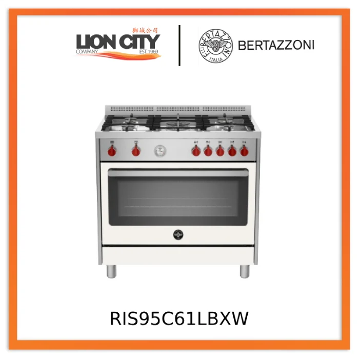 Bertazzoni RIS95C61LBX/XR/XB/XW/XV 90 cm 5-burner Range Cooker Electric Oven - Image 7