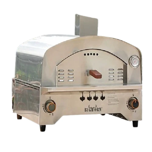 Large Gas Pizza Furnace Italian Classic Stainless Steel Oven - Image 2