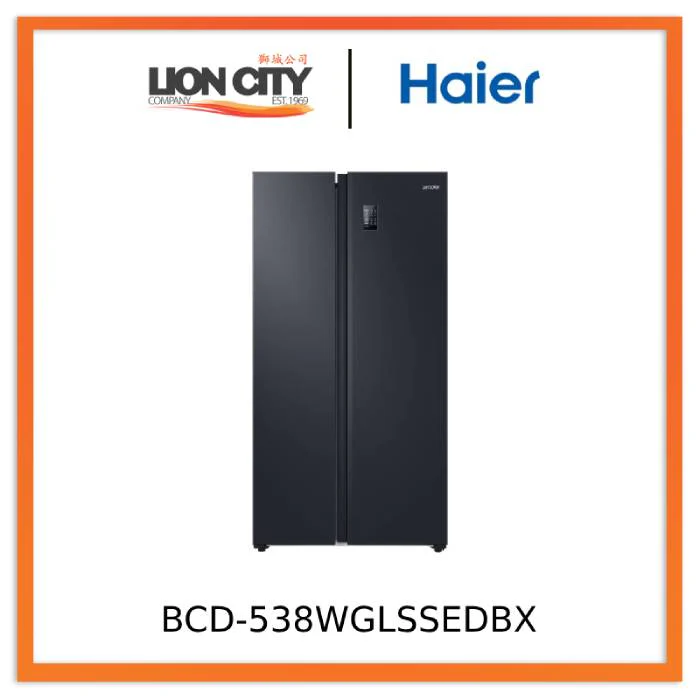 Haier BCD-538WGLSSEDBX Leader/Commander Side by Side 538L Refrigerator 1Yr Warranty Commercial Use