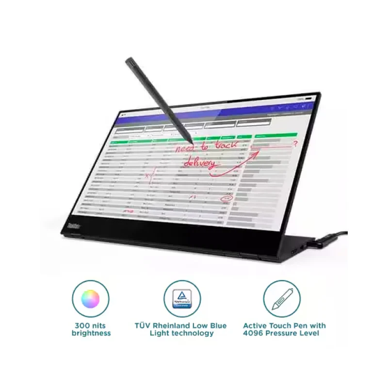 Lenovo ThinkVision M14t FHD AG with Multi-touch 62A3UAR1WW - Image 2