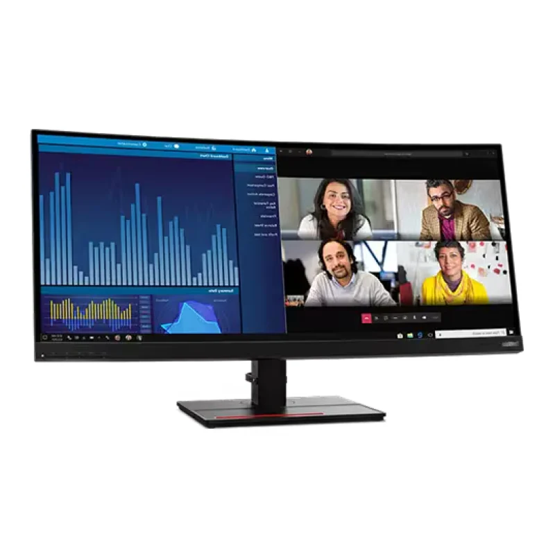 Lenovo ThinkVision P34w-20 34.14" WQHD Ultra-Wide Curved Monitor 63F2RAR3WW - Image 2