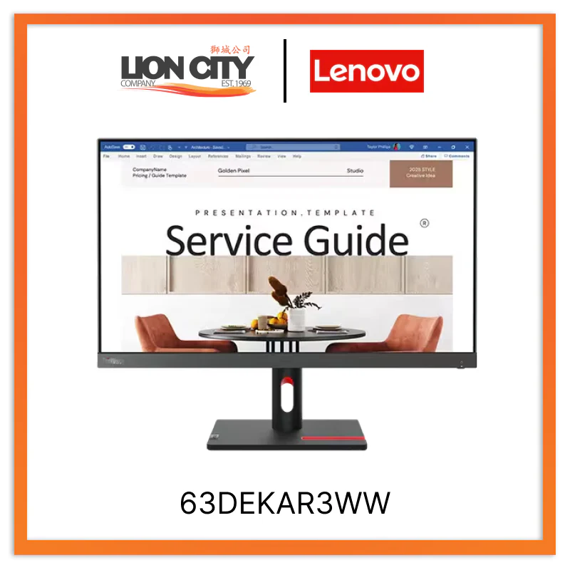 Lenovo ThinkVision S24i-30 23.8" Monitor 63DEKAR3WW