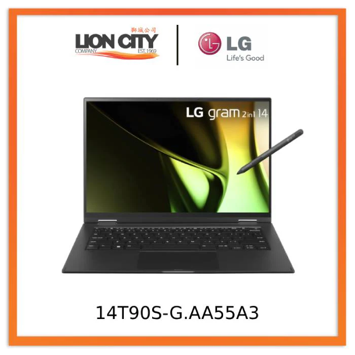LG 14T90S-G.AA55A3 gram 2in1 14” | ultra-lightweight | 16:10 IPS display | Intel® Core™ Ultra 7 Processor