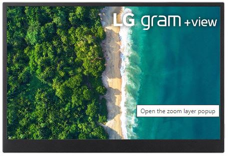 LG 16MQ70 16” LG gram +view IPS Portable Display - Image 2