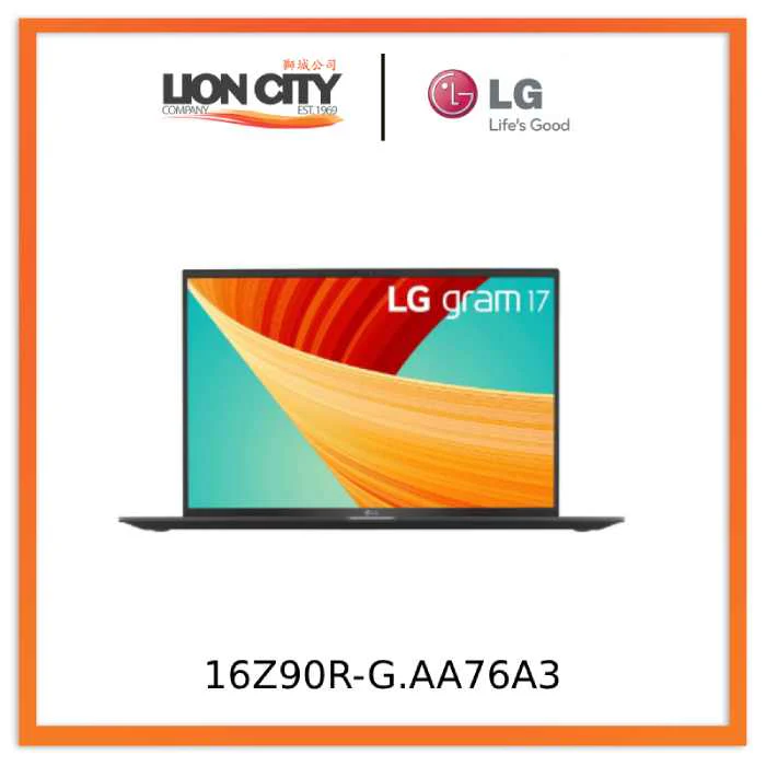 LG 16Z90R-G.AA76A3 LG gram 16.0" with 13th Gen Intel® Core™ i7 Processor and WQXGA (2560 x 1600) Anti-Glare IPS Display
