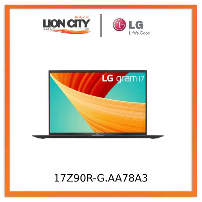 LG 17Z90R-G.AA78A3 gram (Intel Core i7, 16GB/1TB, Windows 11) 17-inch Laptop - Obsidian Black