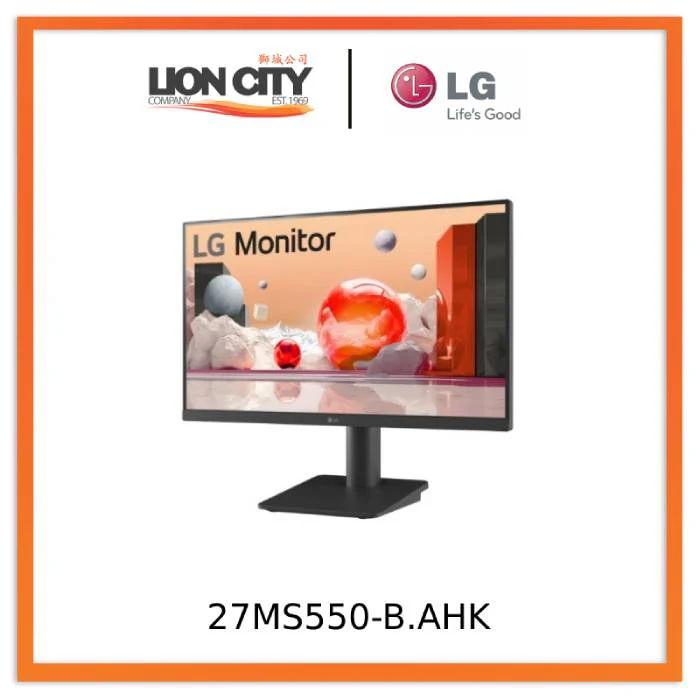 LG 27MS550-B 68.5 cm (27) IPS FHD Monitor Display with 100Hz Refresh Rate, 5ms (GtG), Reader Mode, Built-in Speaker, Flicker Safe