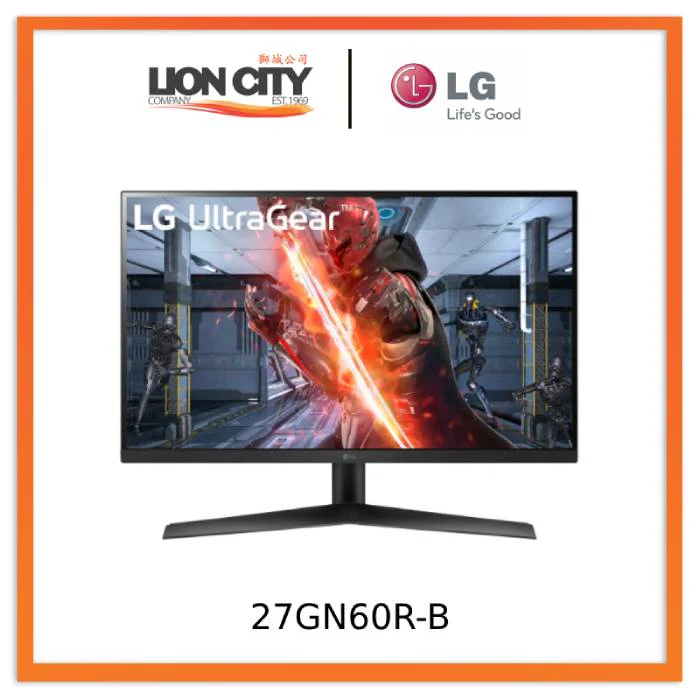 LG 27GN60R-B 27" (68.58cm) UltraGear™ Full HD IPS 1ms (GtG) Gaming Monitor