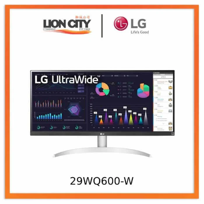LG 29WQ600-W 29(73.66cm) 21:9 UltraWide™ Full HD IPS Monitor with AMD FreeSync™