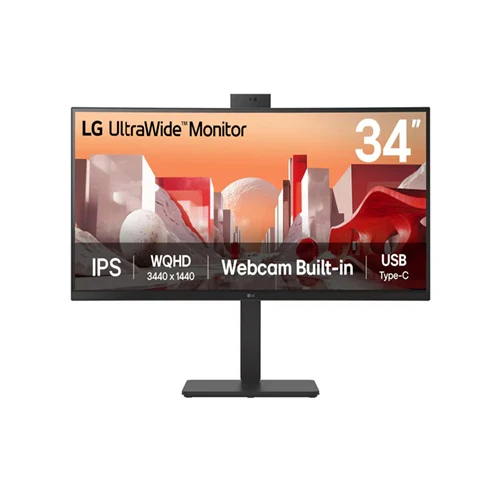 LG 34BA85QE 34'' UltraWide QHD Curved IPS Monitor with Built-in FHD webcam and USB Type-C™ - Image 2