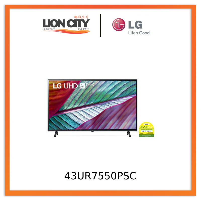 LG 43UR7550PSC UHD UR75 43" 4K Smart TV 3 yrs warranty