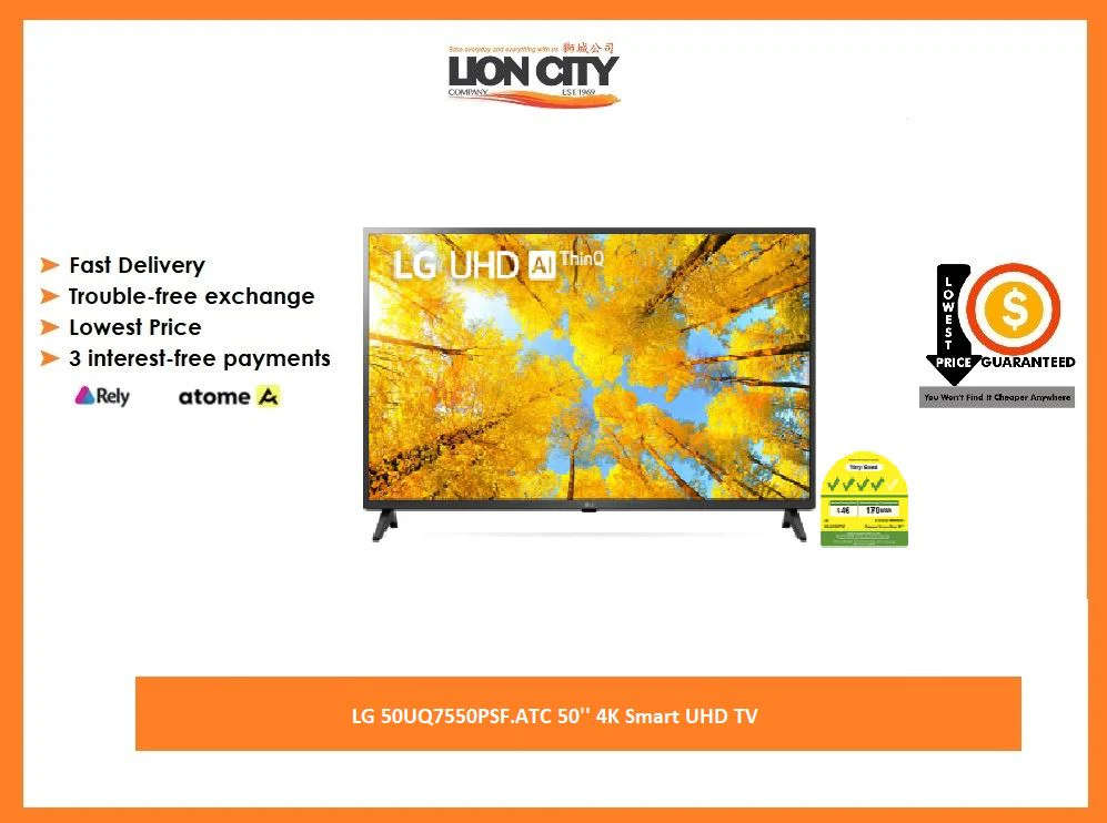 LG 50UQ7550PSF.ATC 50'' 4K Smart UHD TV
