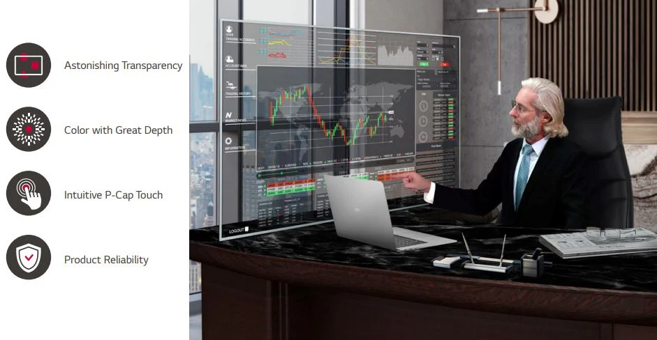 LG 55EW5TF Transparent OLED Touch Signage - Image 5