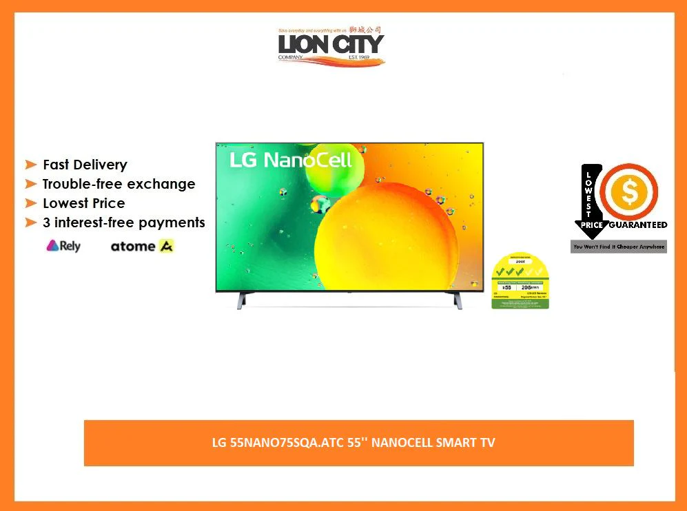 LG 55NANO75SQA.ATC 55'' NANOCELL SMART TV - Image 2