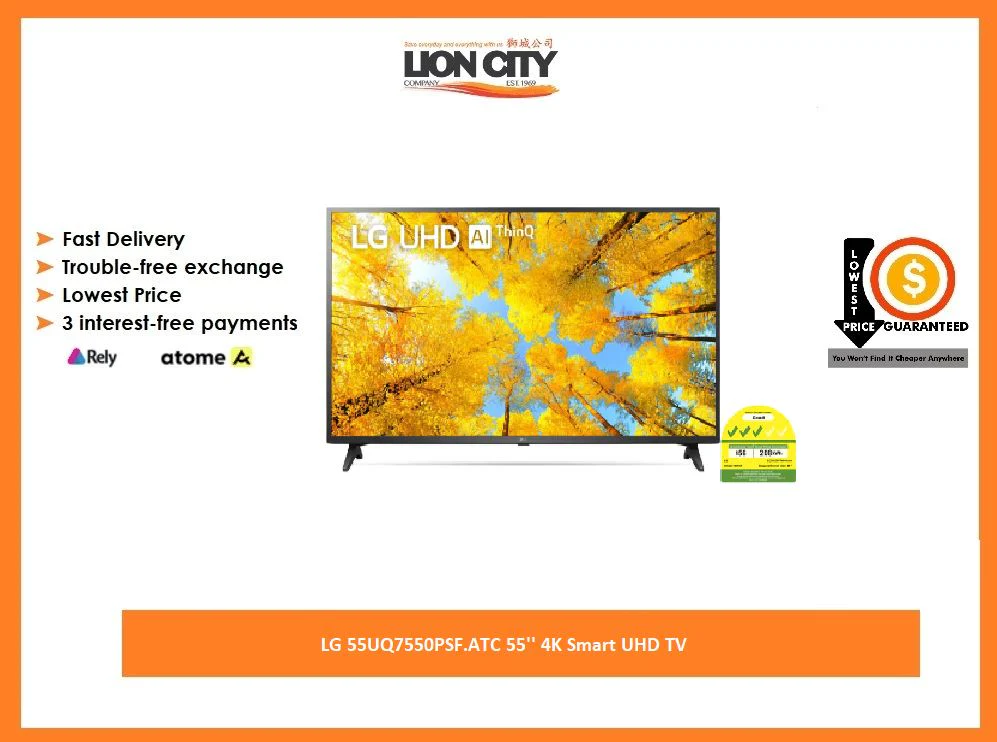 LG 55UQ7550PSF.ATC 55'' 4K Smart UHD TV - Image 2