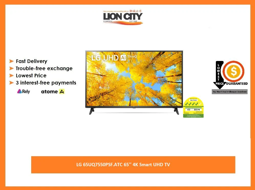 LG 65UQ7550PSF.ATC 65'' 4K Smart UHD TV - Image 2