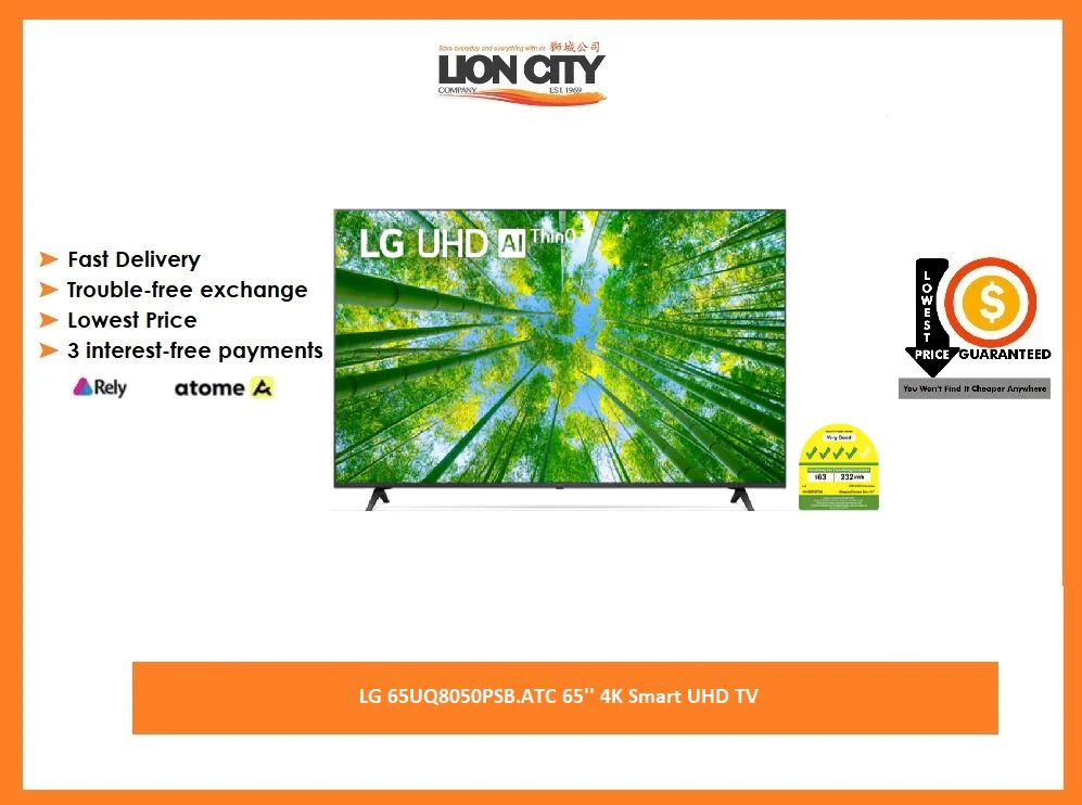 LG 65UQ8050PSB.ATC 65'' 4K Smart UHD TV - Image 2