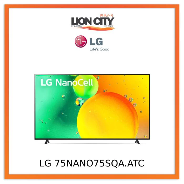 LG 75NANO75SQA.ATC 75" NANO75 4K NANOCELL  SMART TV