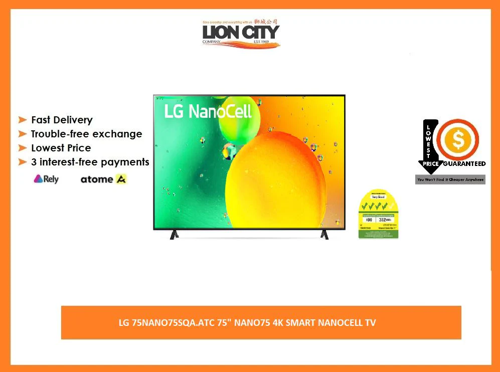 LG 75NANO75SQA.ATC 75" NANO75 4K NANOCELL  SMART TV - Image 2