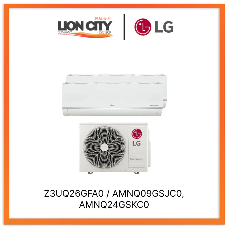 LG Alpha+ System 2 Wifi Aircon (9K + 24K)