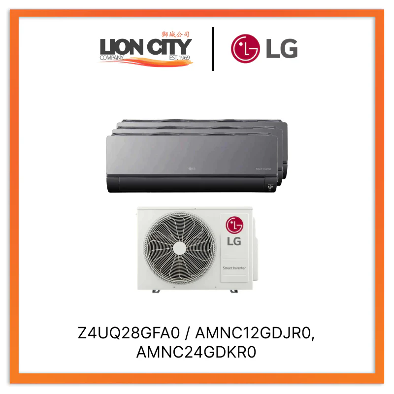 LG Artcool+ System 3 Wifi Aircon (12K X2 + 24K) & Free Installation