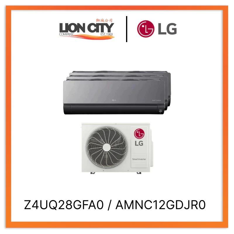 LG Artcool+ System 3 Wifi Aircon (12K X3) & Free Installation
