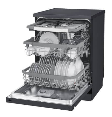 LG DFC425FM Front Control Smart Wi-fi Enabled Dishwasher in Matt Black - Image 5