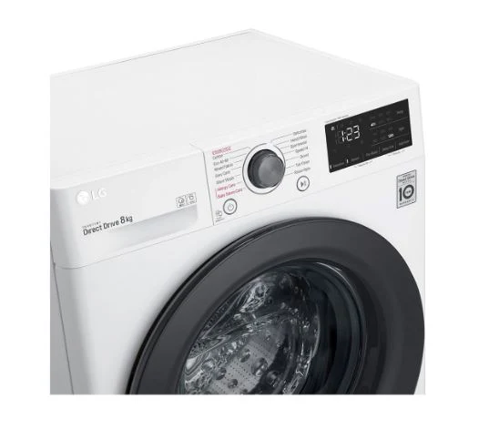 LG FV1208S5W 8kg, AI DD™ Front Load Washing Machine - Image 4