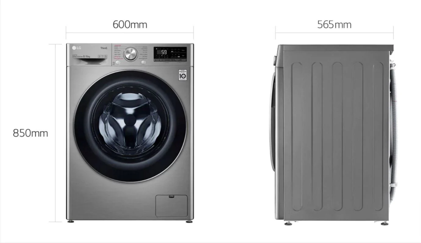 LG FV1408H4V AI DD™ Front Load Combo Washer Dryer (8/6kg) - Image 10