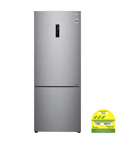 LG GB-B4452PZ 451 L Bottom Freezer with Inverter Compressor in Platinum silver - Image 2