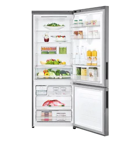 LG GB-B4452PZ 451 L Bottom Freezer with Inverter Compressor in Platinum silver - Image 3