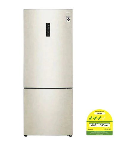 LG GB-B4452SE 451 L Bottom Freezer with Inverter Compressor in Cream Marble - Image 2
