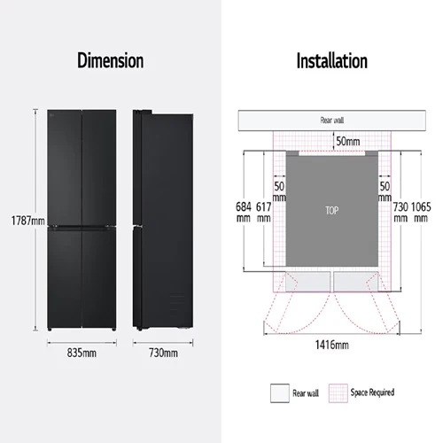 LG GF-B4544EP 464L French-Door Fridge - Image 8