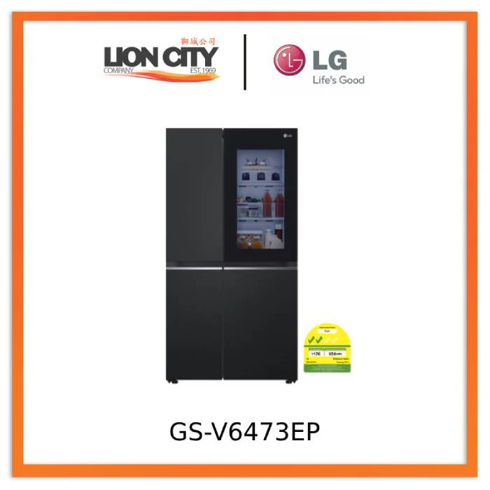 LG GS-V6473EP 647L InstaView™ Refrigerator in Essence Matte Black