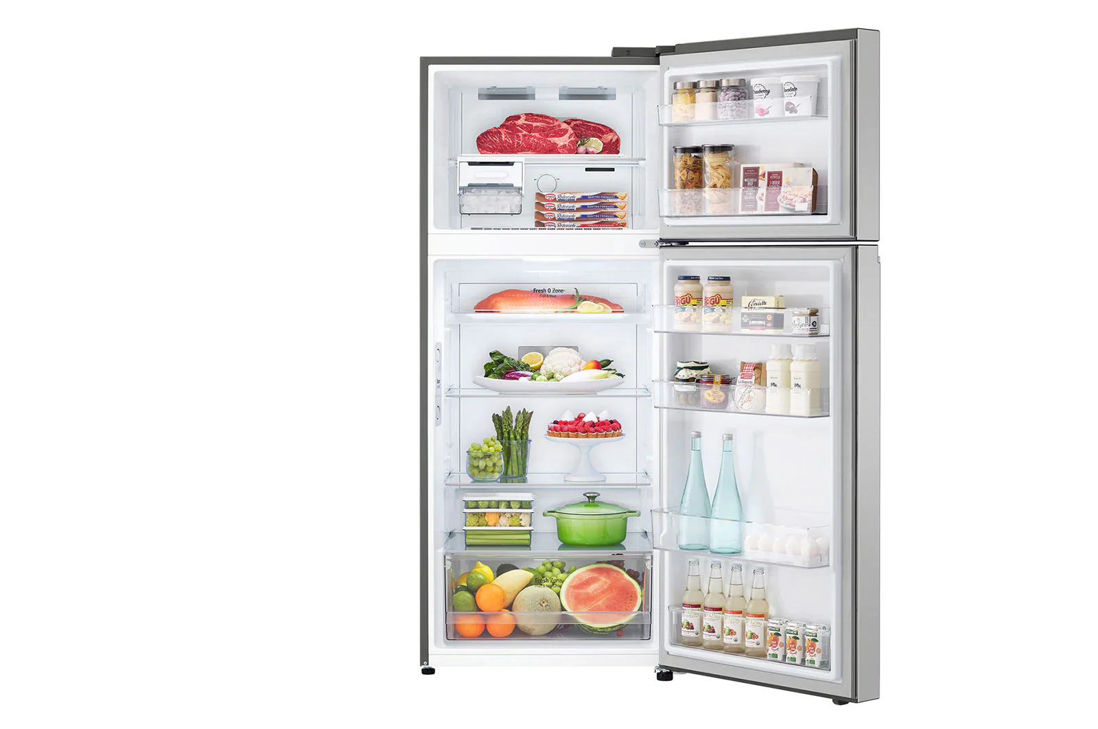 LG GT-B3722PZ 375L Top Freezer with Inverter Compressor in Platinum silver - Image 4