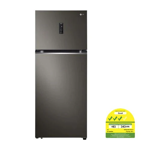 LG GT-B3952BL ( 395L Black Silver) Top Freezer with Inverter Compressor in Black Steel - Image 2