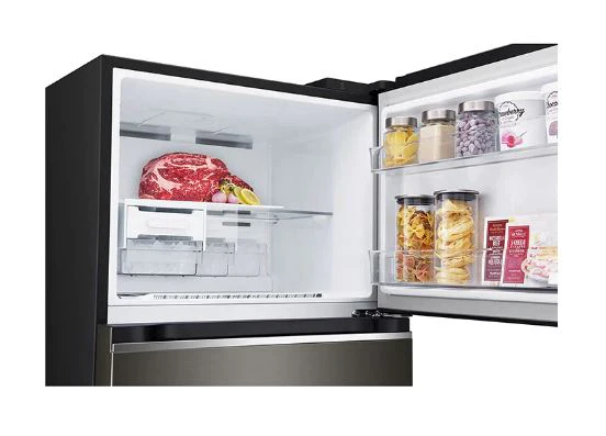 LG GT-B3952BL ( 395L Black Silver) Top Freezer with Inverter Compressor in Black Steel - Image 5