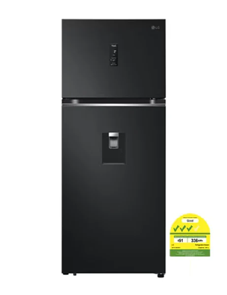 LG GT-F3953EP 383L Top Freezer in Matte Black - Image 2