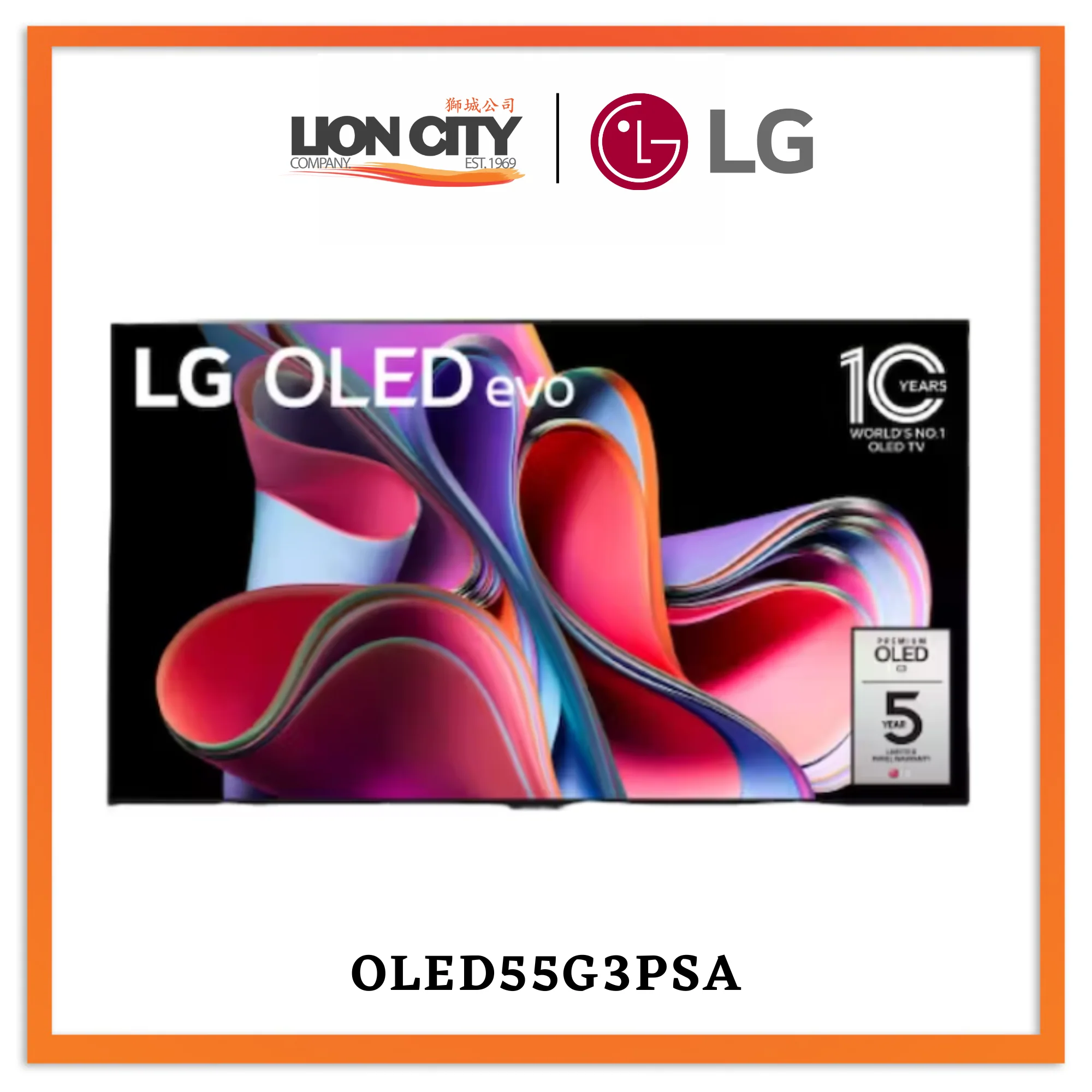 LG OLED55G3PSA OLED evo G3 55-inch 4K Smart TV (2023)